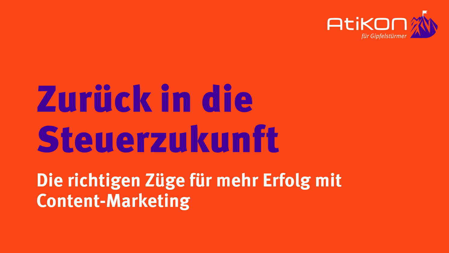 Zurück in die Steuerzukunft