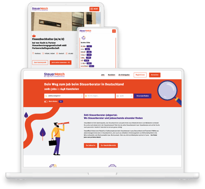 SteuerMatch Website - 