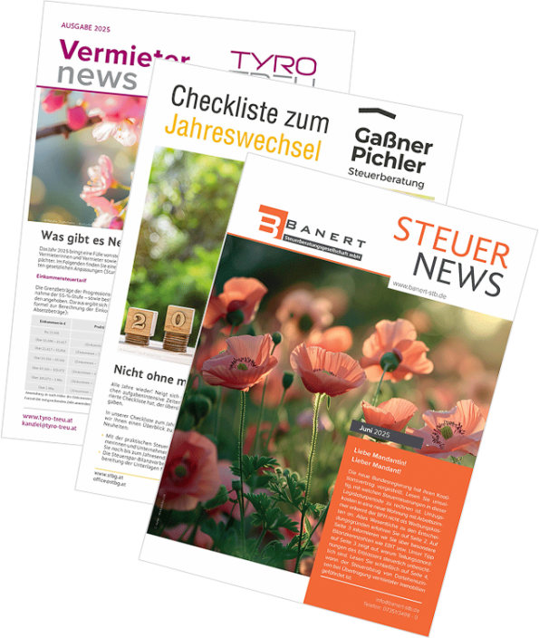 Banert, Gaßner Pichler und Tyro Treu Gedruckte Steuernews - 
