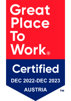 Logo Great Place to Work Zertifiziert Jänner 2020 - Jänner 2021 Österreich - 